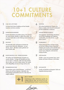 10 + 1 Culture Commitments