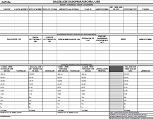 Cash up Form - Updated