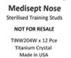 TINW204W - NOSE TRAINING STUDS - STERILISED Titanium Crystal