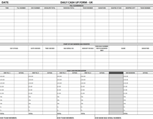 Load image into Gallery viewer, Cash up Form - Updated