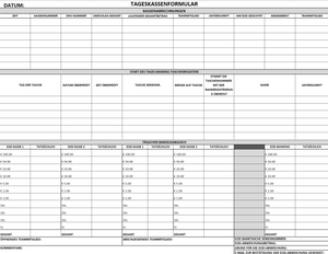 Cash up Form - Updated