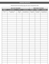 Load image into Gallery viewer, Bank register