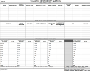 Cash up Form - Updated