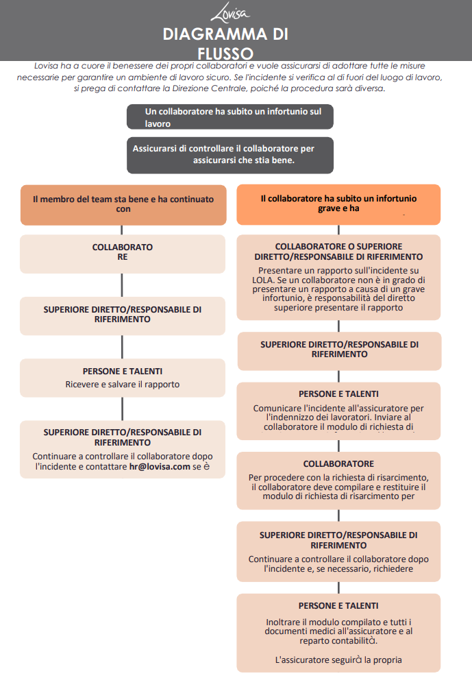 LOVISA INCIDENT REPORT FLOW CHART