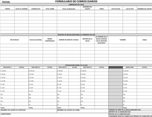 Cash up Form - Updated