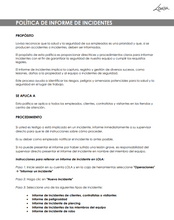 Load image into Gallery viewer, Incident Report Policy